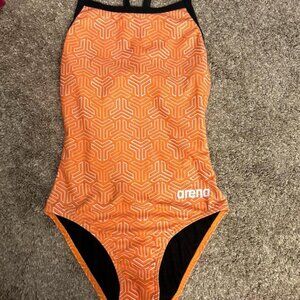 Arena Women's Orange Swimsuit-one-piece